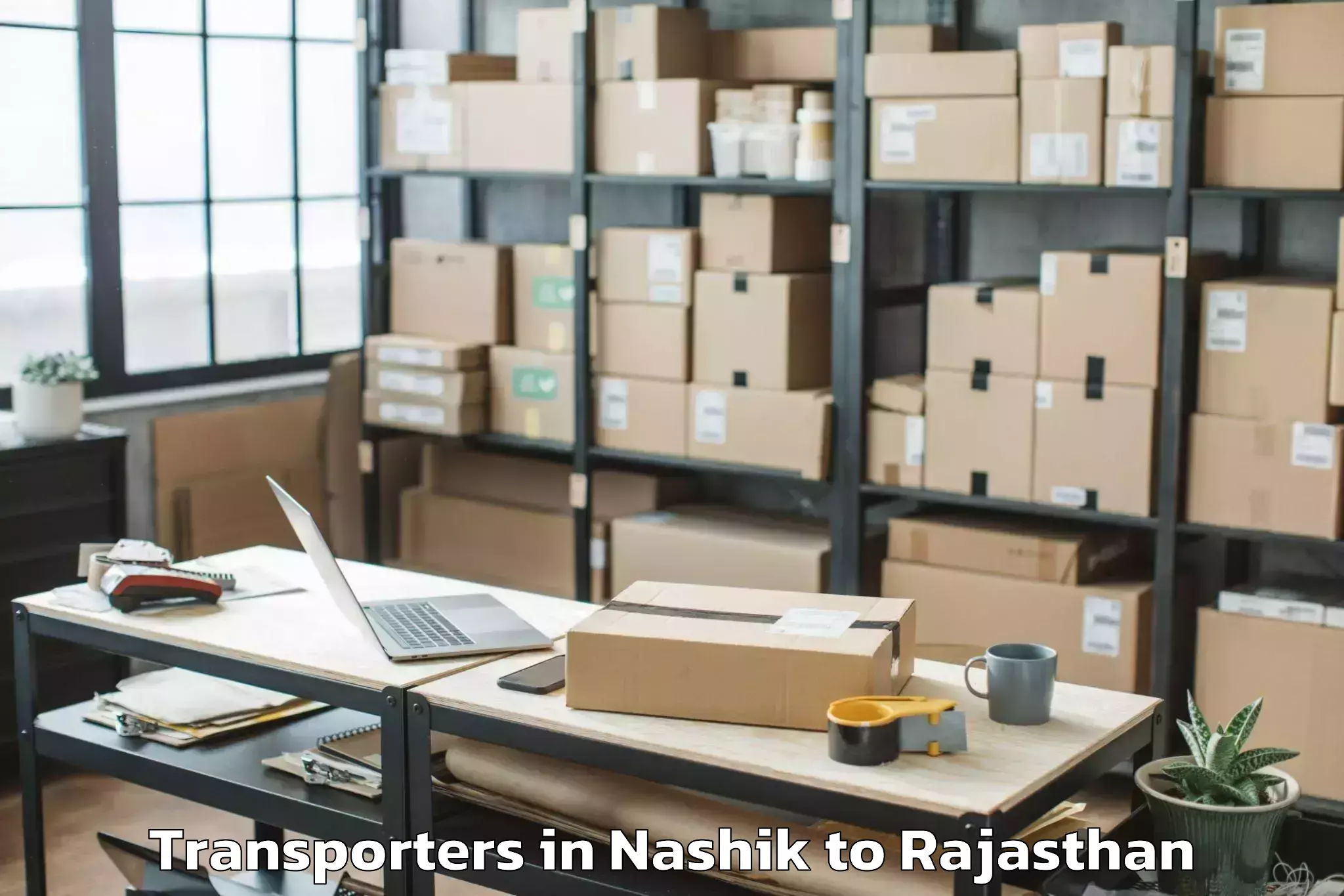 Book Nashik to Hindoli Transporters Online